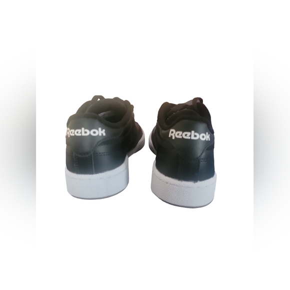 REEBOK Classic CLUB C 85 TRAINERS BLACK/WHITE Size 7.5 - Picture 4 of 5
